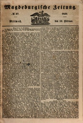 Magdeburgische Zeitung Mittwoch 13. Februar 1850