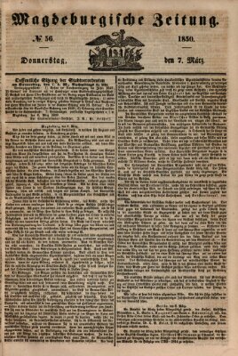 Magdeburgische Zeitung Donnerstag 7. März 1850