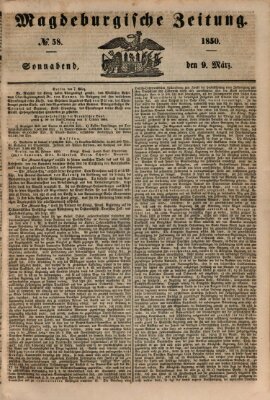 Magdeburgische Zeitung Samstag 9. März 1850