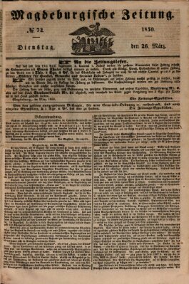 Magdeburgische Zeitung Dienstag 26. März 1850