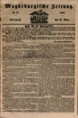 Magdeburgische Zeitung Mittwoch 27. März 1850