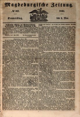 Magdeburgische Zeitung Donnerstag 2. Mai 1850