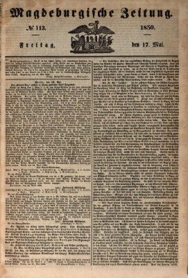 Magdeburgische Zeitung Freitag 17. Mai 1850