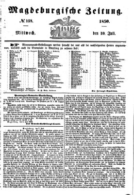 Magdeburgische Zeitung Mittwoch 10. Juli 1850