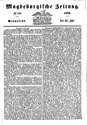 Magdeburgische Zeitung Samstag 20. Juli 1850