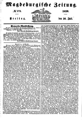 Magdeburgische Zeitung Freitag 26. Juli 1850