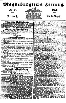 Magdeburgische Zeitung Mittwoch 14. August 1850