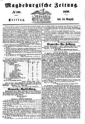 Magdeburgische Zeitung Freitag 16. August 1850