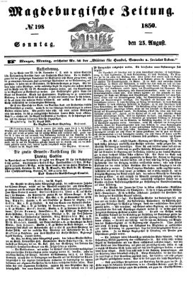 Magdeburgische Zeitung Sonntag 25. August 1850