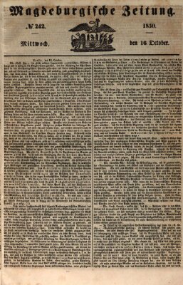 Magdeburgische Zeitung Mittwoch 16. Oktober 1850