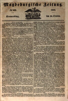 Magdeburgische Zeitung Donnerstag 24. Oktober 1850