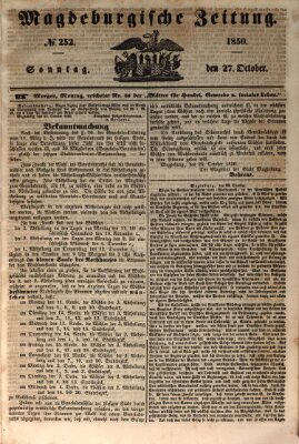 Magdeburgische Zeitung Sonntag 27. Oktober 1850