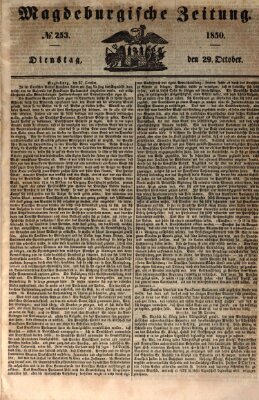 Magdeburgische Zeitung Dienstag 29. Oktober 1850