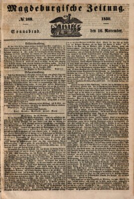 Magdeburgische Zeitung Samstag 16. November 1850