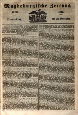 Magdeburgische Zeitung Donnerstag 28. November 1850