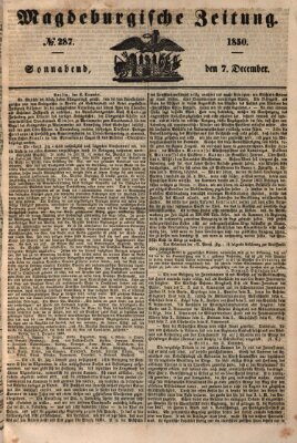 Magdeburgische Zeitung Samstag 7. Dezember 1850