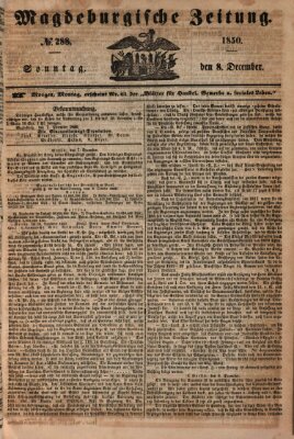 Magdeburgische Zeitung Sonntag 8. Dezember 1850