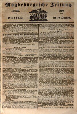 Magdeburgische Zeitung Dienstag 10. Dezember 1850