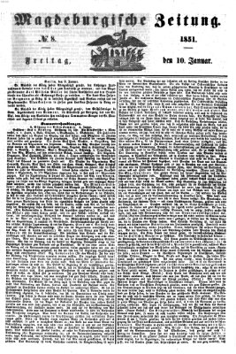 Magdeburgische Zeitung Freitag 10. Januar 1851