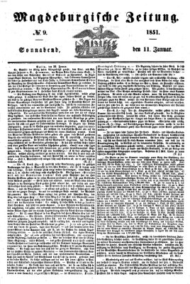 Magdeburgische Zeitung Samstag 11. Januar 1851