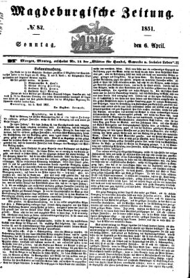 Magdeburgische Zeitung Sonntag 6. April 1851