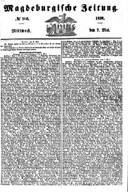 Magdeburgische Zeitung Mittwoch 7. Mai 1851