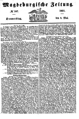 Magdeburgische Zeitung Donnerstag 8. Mai 1851