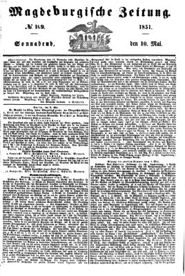 Magdeburgische Zeitung Samstag 10. Mai 1851