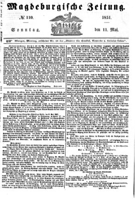 Magdeburgische Zeitung Sonntag 11. Mai 1851