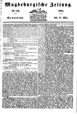 Magdeburgische Zeitung Samstag 17. Mai 1851