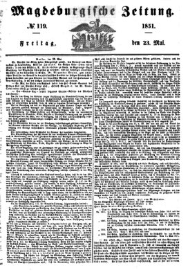 Magdeburgische Zeitung Freitag 23. Mai 1851