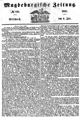 Magdeburgische Zeitung Mittwoch 2. Juli 1851