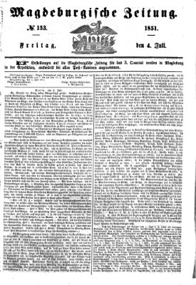 Magdeburgische Zeitung Freitag 4. Juli 1851