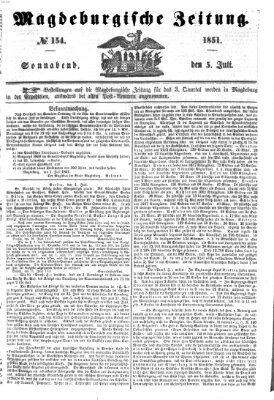 Magdeburgische Zeitung Samstag 5. Juli 1851