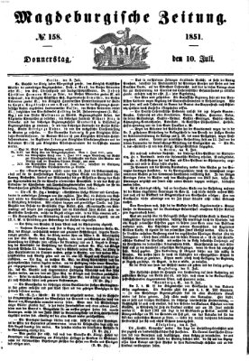 Magdeburgische Zeitung Donnerstag 10. Juli 1851