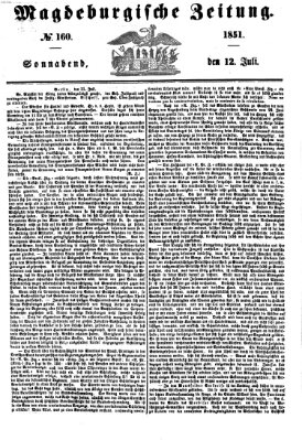 Magdeburgische Zeitung Samstag 12. Juli 1851