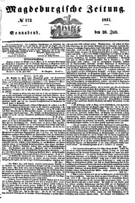 Magdeburgische Zeitung Samstag 26. Juli 1851