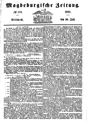 Magdeburgische Zeitung Mittwoch 30. Juli 1851