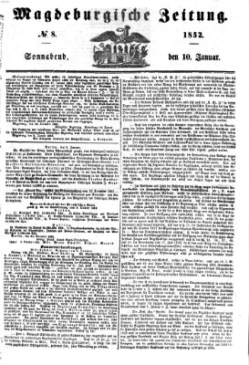 Magdeburgische Zeitung Samstag 10. Januar 1852