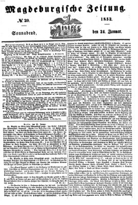 Magdeburgische Zeitung Samstag 24. Januar 1852