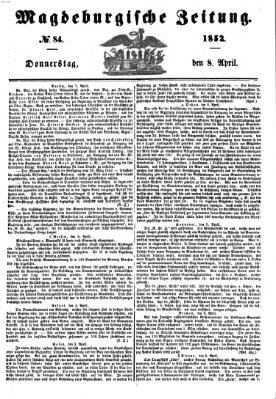 Magdeburgische Zeitung Donnerstag 8. April 1852