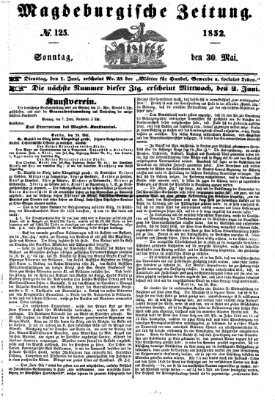 Magdeburgische Zeitung Sonntag 30. Mai 1852