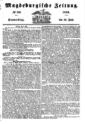 Magdeburgische Zeitung Donnerstag 10. Juni 1852