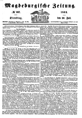 Magdeburgische Zeitung Dienstag 20. Juli 1852