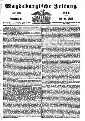 Magdeburgische Zeitung Mittwoch 21. Juli 1852