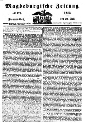 Magdeburgische Zeitung Donnerstag 29. Juli 1852