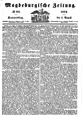 Magdeburgische Zeitung Donnerstag 5. August 1852