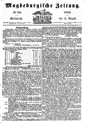 Magdeburgische Zeitung Mittwoch 11. August 1852