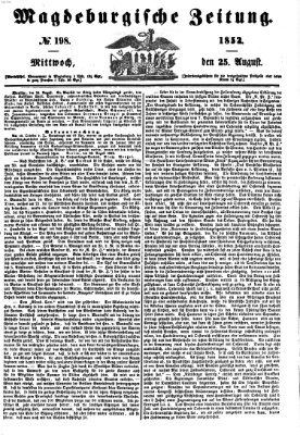 Magdeburgische Zeitung Mittwoch 25. August 1852