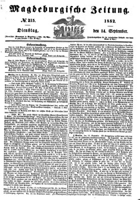 Magdeburgische Zeitung Dienstag 14. September 1852